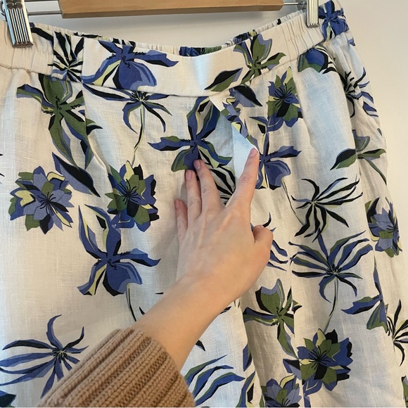 Linen floral pants - Picture 3 of 10